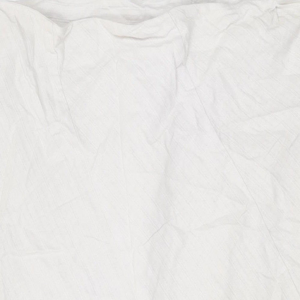 BHS Womens Beige Linen Swing Skirt Size 22 Zip