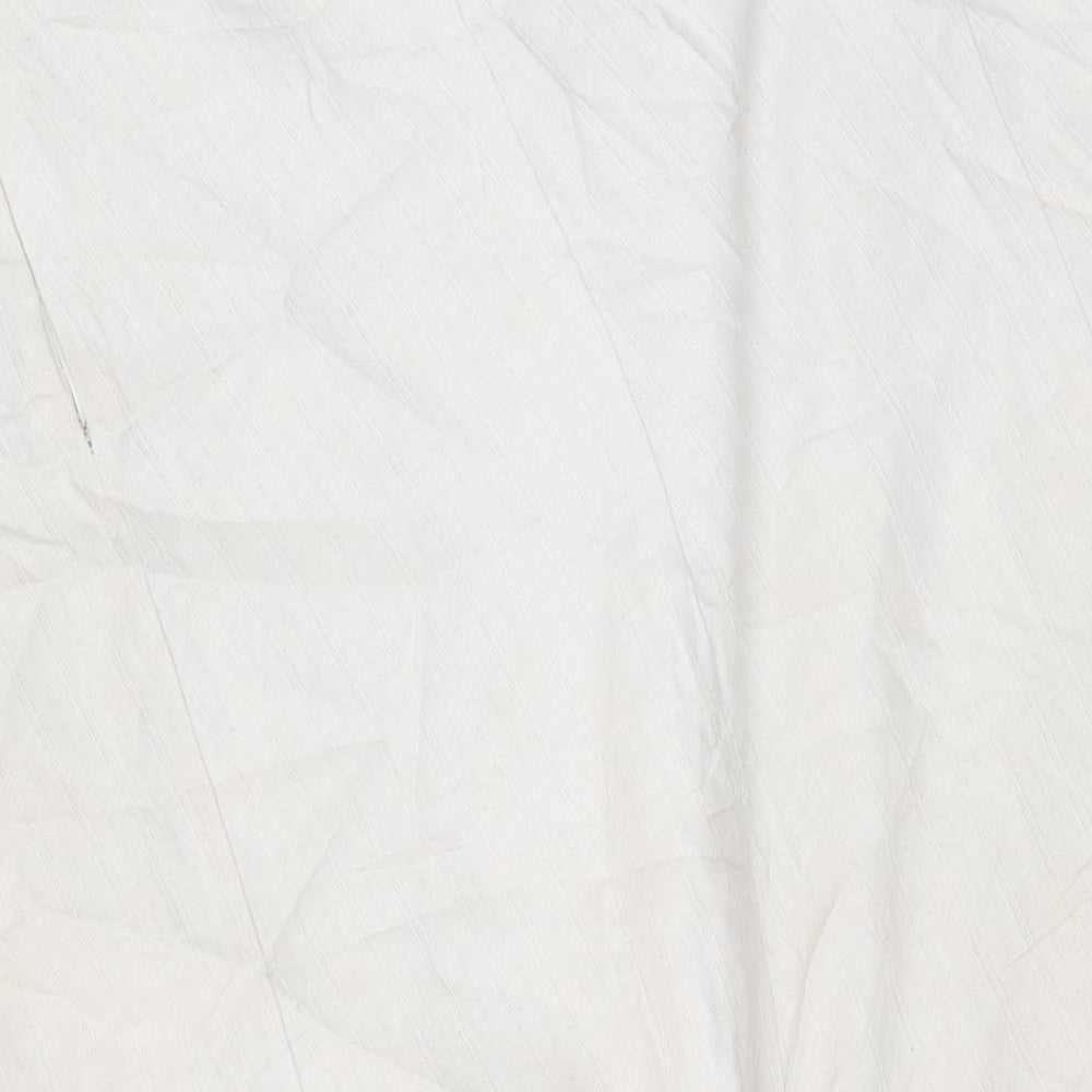 BHS Womens Beige Linen Swing Skirt Size 22 Zip