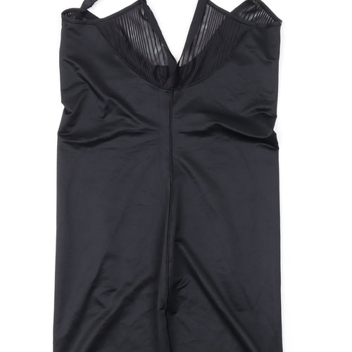 Marks and Spencer Womens Black Polyamide Bodycon Size 12 V-Neck Pullover