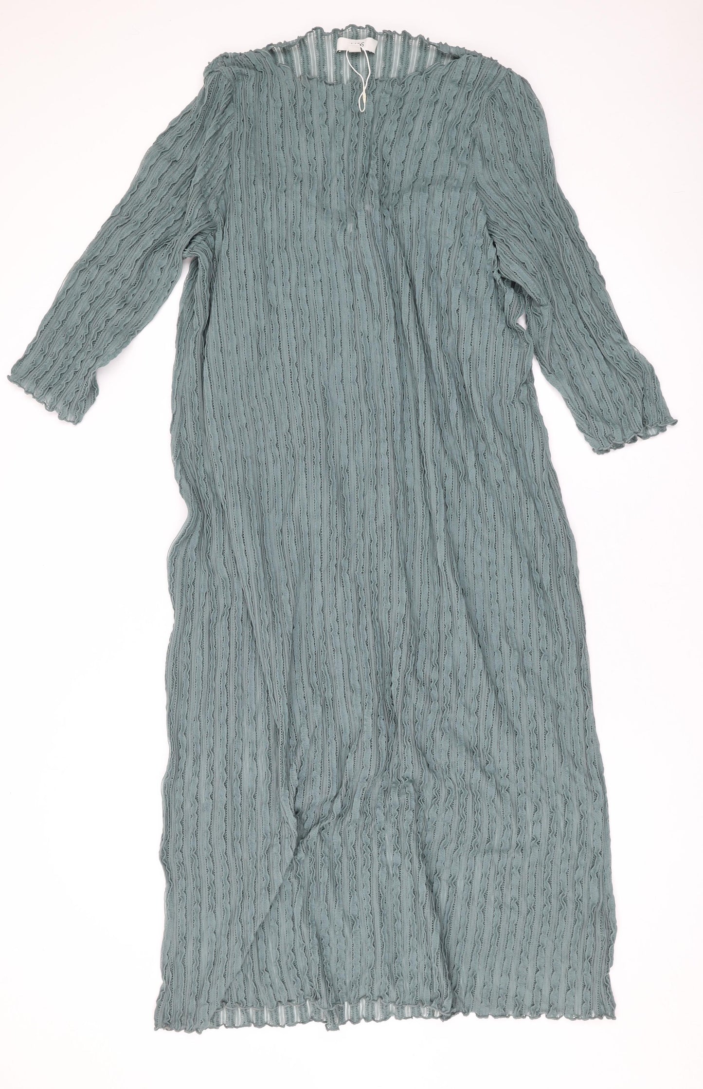 Marks and Spencer Womens Green Geometric Polyester Maxi Size 22 Round Neck Pullover