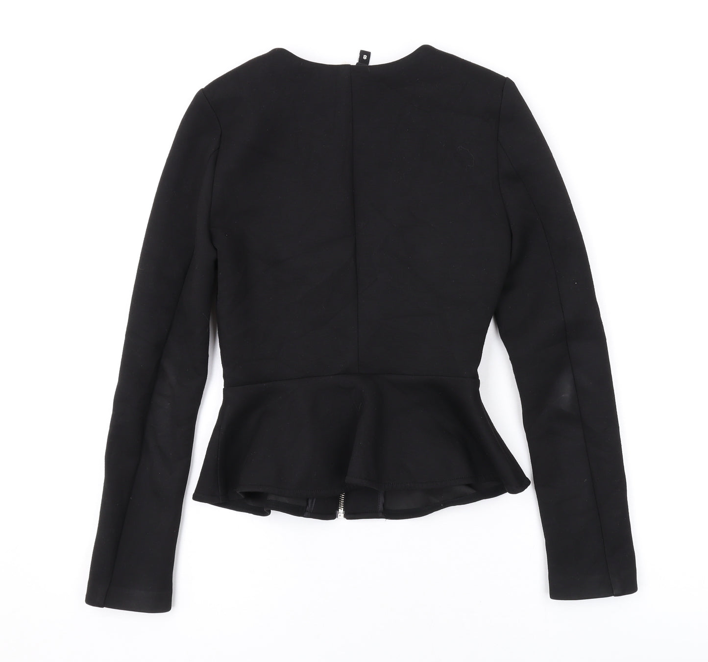 Divided by H&M Womens Black Jacket Size 8 Zip
