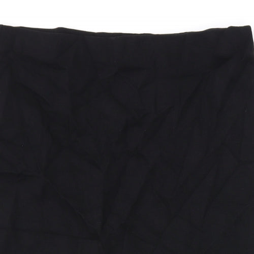 River Island Womens Black Viscose Bandage Skirt Size 14