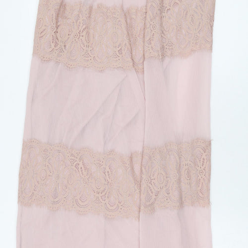VERO MODA Womens Pink Polyester Maxi Size S Halter Button