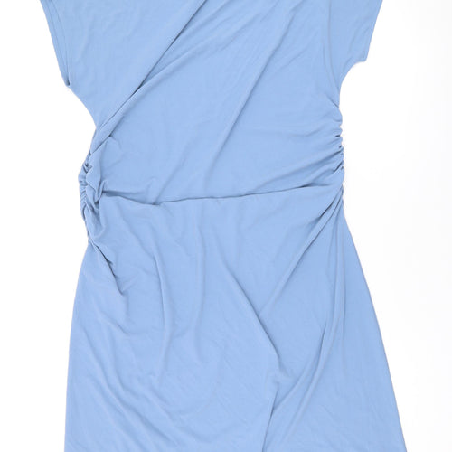 Marks and Spencer Womens Blue Polyester Maxi Size 18 Round Neck Pullover