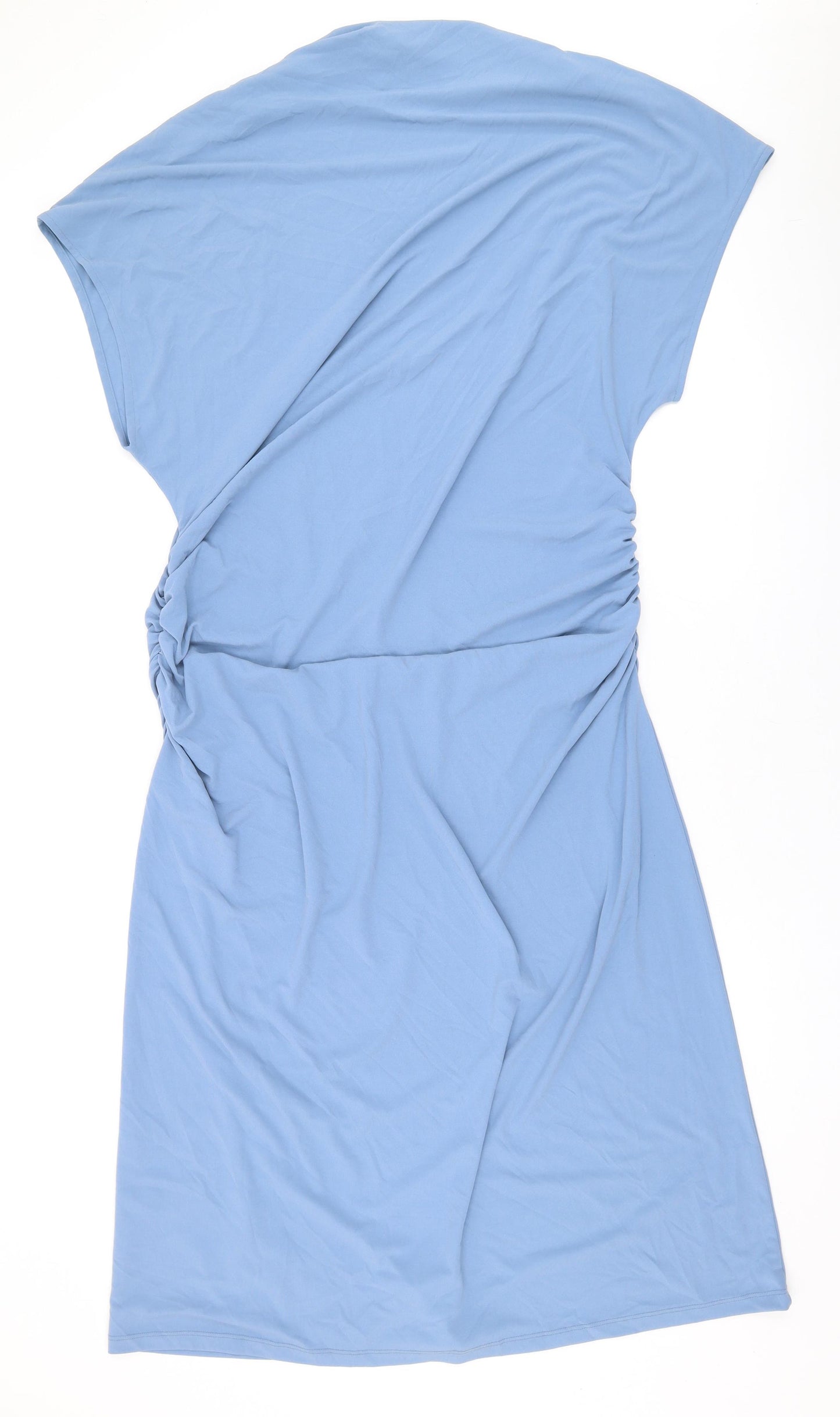 Marks and Spencer Womens Blue Polyester Maxi Size 18 Round Neck Pullover