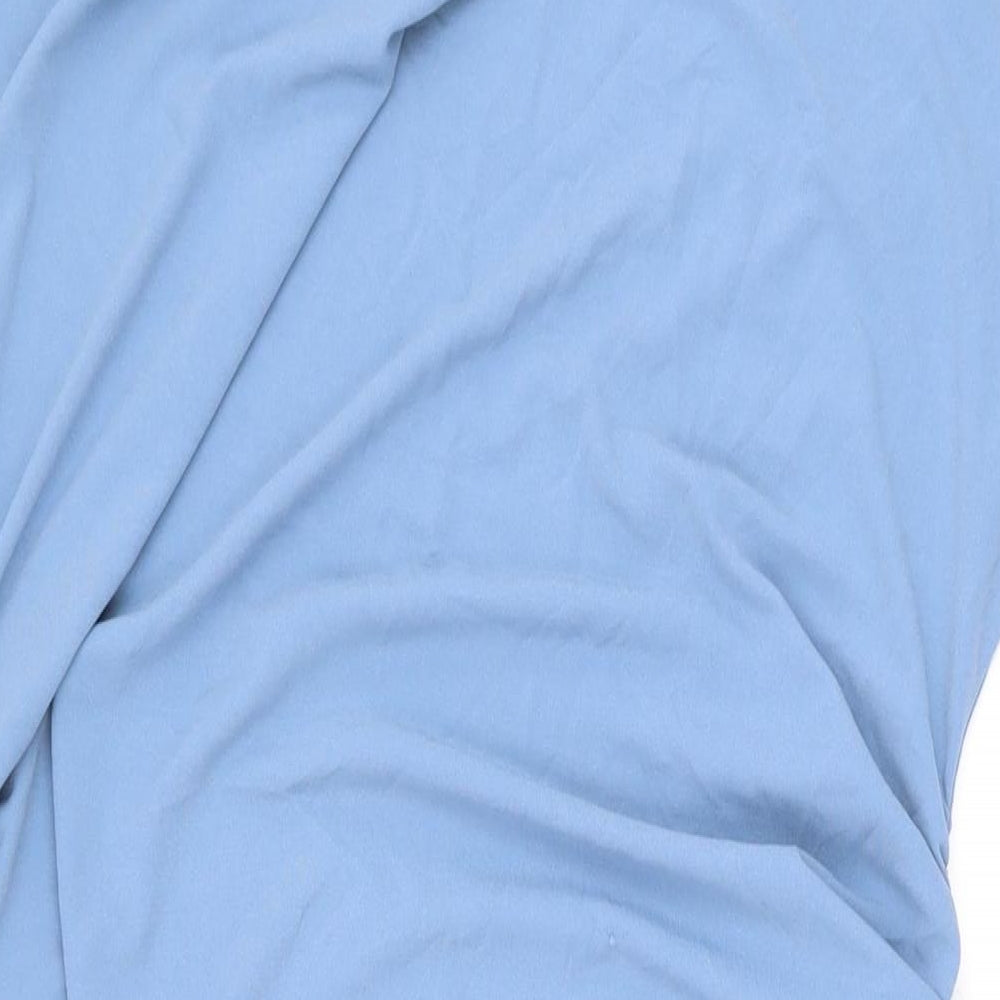 Marks and Spencer Womens Blue Polyester Maxi Size 18 Round Neck Pullover