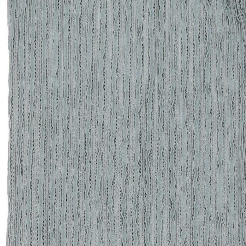 Marks and Spencer Womens Green Geometric Polyester Maxi Size 12 Round Neck Pullover