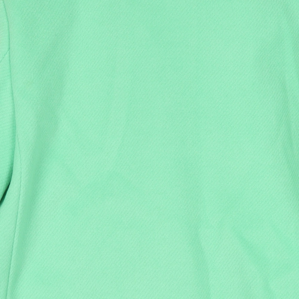 Marks and Spencer Womens Green Parka Coat Size 10 Button