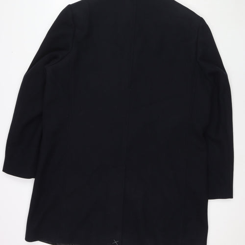 Marks and Spencer Mens Blue Pea Coat Blazer Size 2XL Button