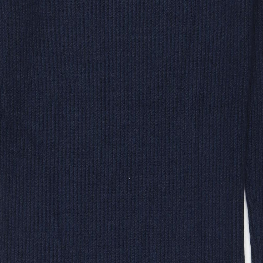 Marks and Spencer Womens Blue Polyester Jumper Dress Size M Round Neck Pullover