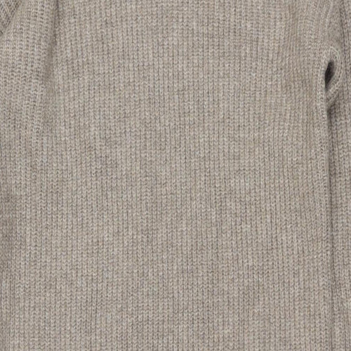 Marks and Spencer Womens Beige Polyester Jumper Dress Size S Round Neck Pullover