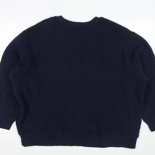 Marks and Spencer Womens Blue Polyester Pullover Sweatshirt Size XL Pullover