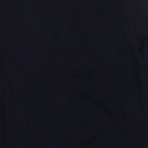 Autograph Mens Blue Wool Polo Size M Collared Zip