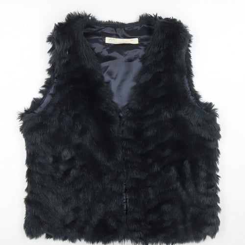 YAYA Womens Blue Gilet Waistcoat Size 10 Buckle