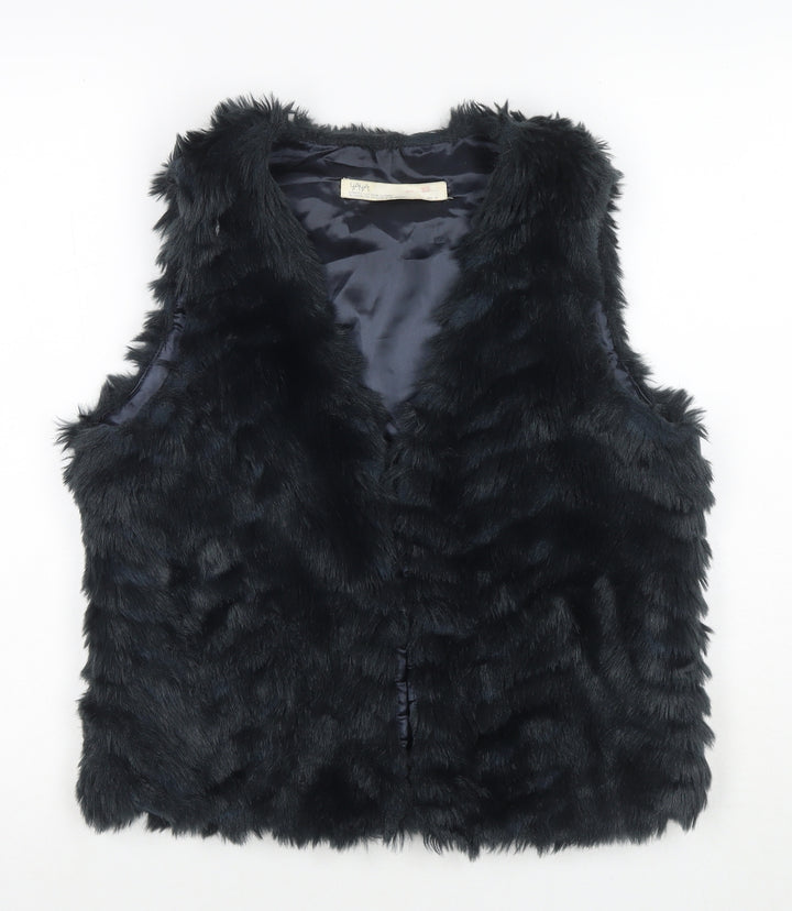 YAYA Womens Blue Gilet Waistcoat Size 10 Buckle