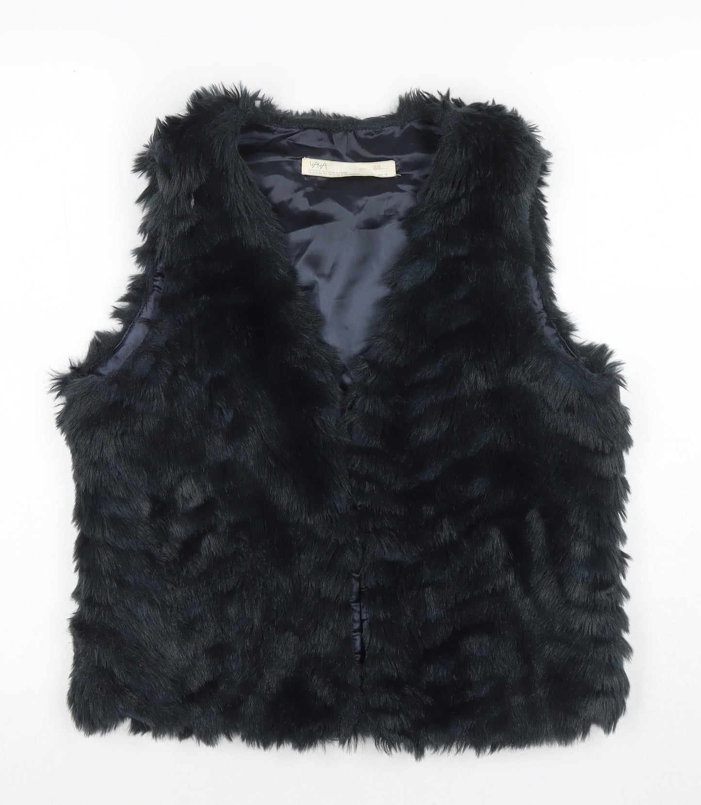 YAYA Womens Blue Gilet Waistcoat Size 10 Buckle