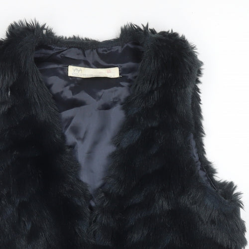 YAYA Womens Blue Gilet Waistcoat Size 10 Buckle