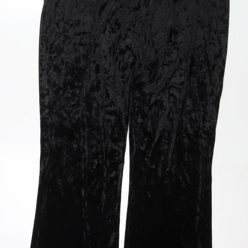 Marks and Spencer Womens Black Polyester Trousers Size 20 L30 in Regular