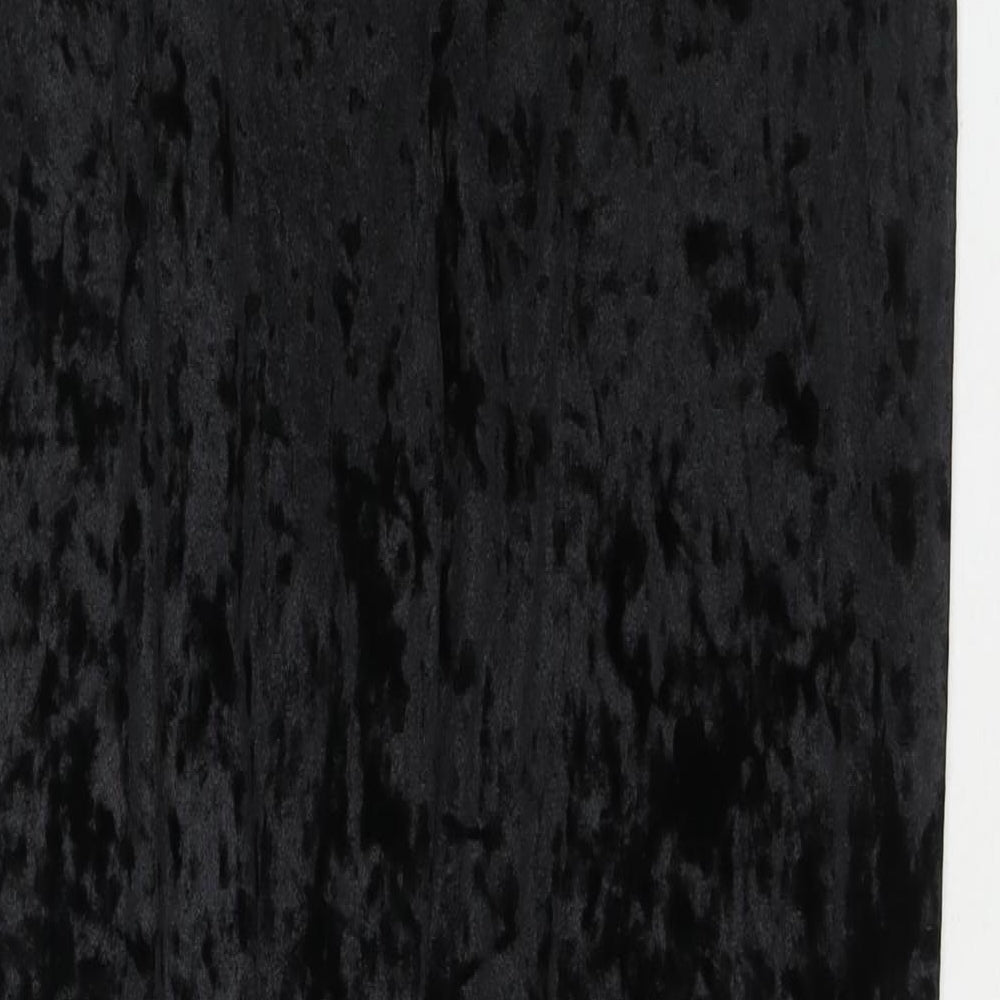 Marks and Spencer Womens Black Polyester Trousers Size 20 L30 in Regular