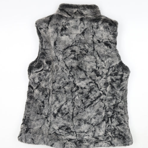 John Lewis Womens Grey Gilet Waistcoat Size 12 Zip
