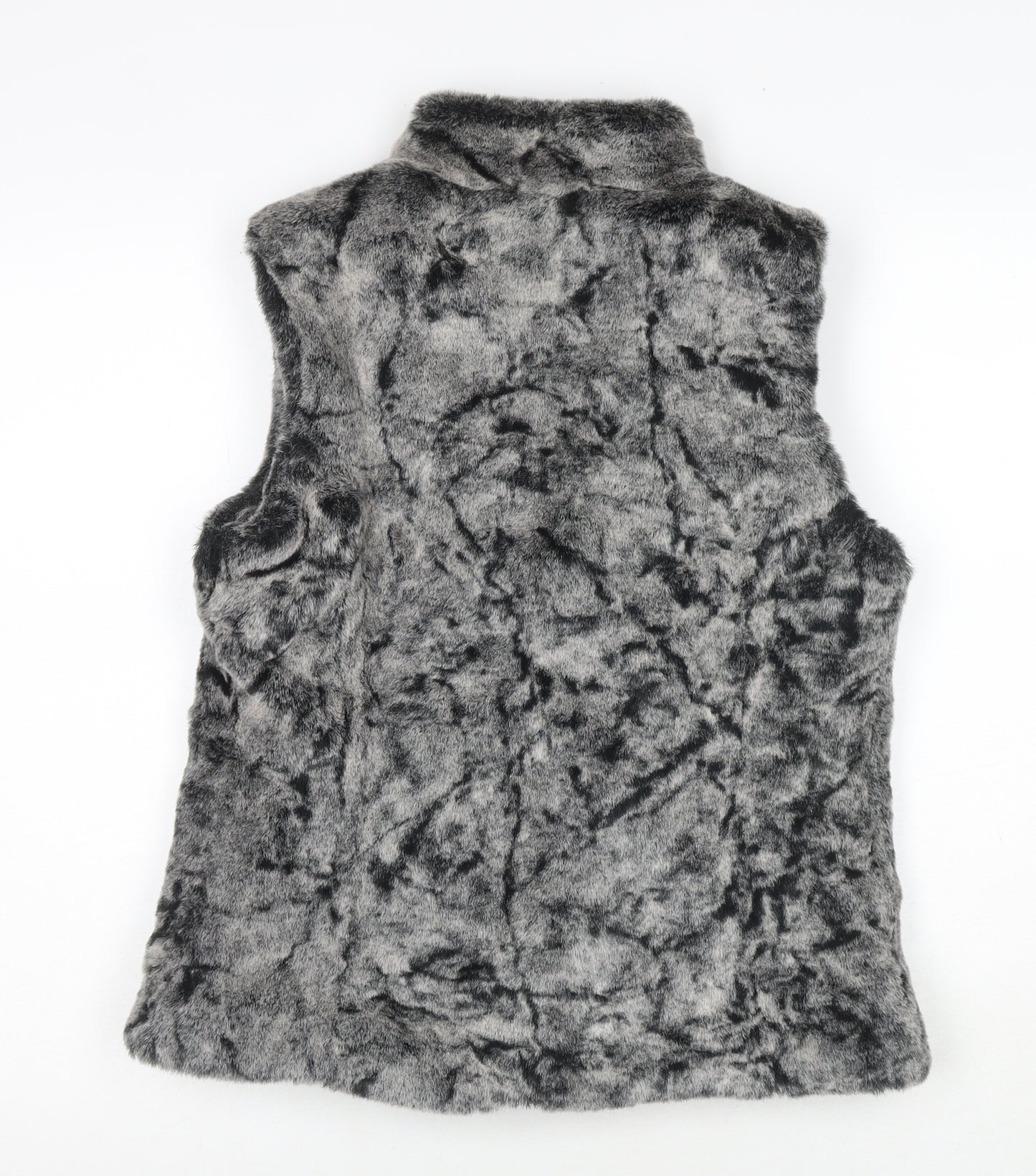 John Lewis Womens Grey Gilet Waistcoat Size 12 Zip