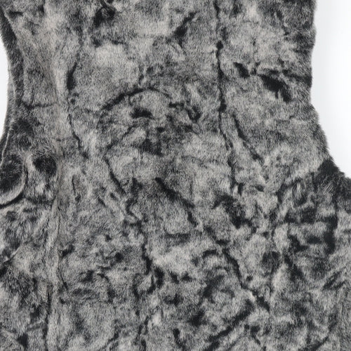 John Lewis Womens Grey Gilet Waistcoat Size 12 Zip