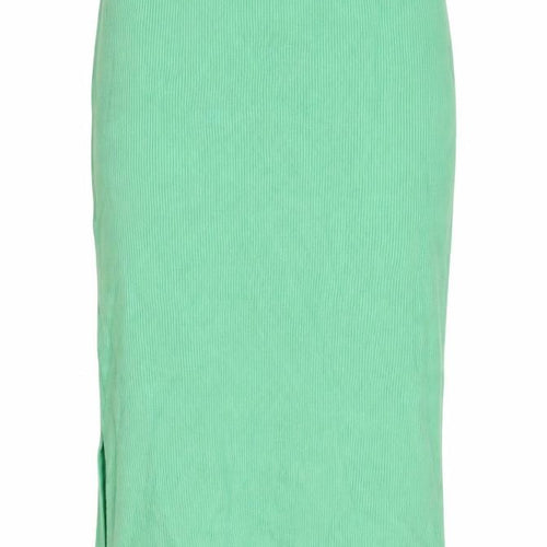 Marks and Spencer Womens Green Viscose Maxi Skirt Size L - Side Slit(s)