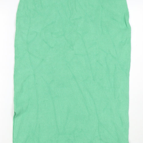 Marks and Spencer Womens Green Viscose Maxi Skirt Size L