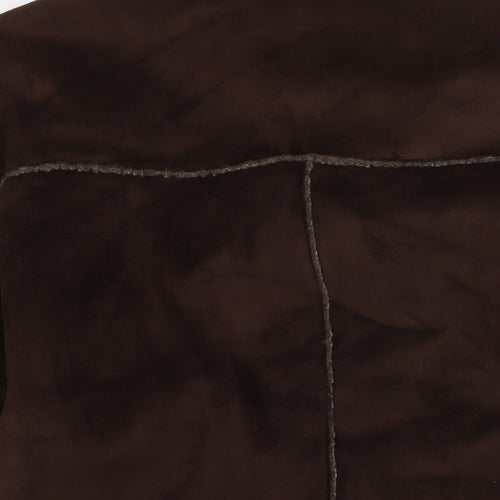 UrbanSpirit Womens Brown Overcoat Coat Size XL Button - Suede Type