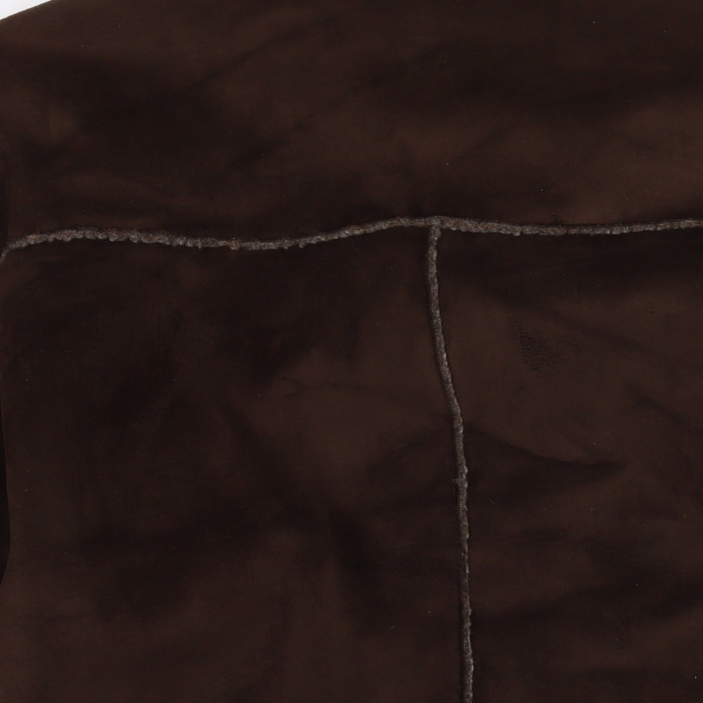 UrbanSpirit Womens Brown Overcoat Coat Size XL Button - Suede Type