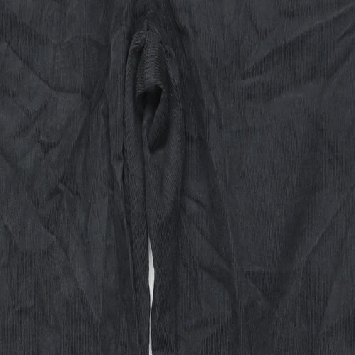 Marks and Spencer Mens Grey Cotton Trousers Size 44 in L33 in Regular Zip