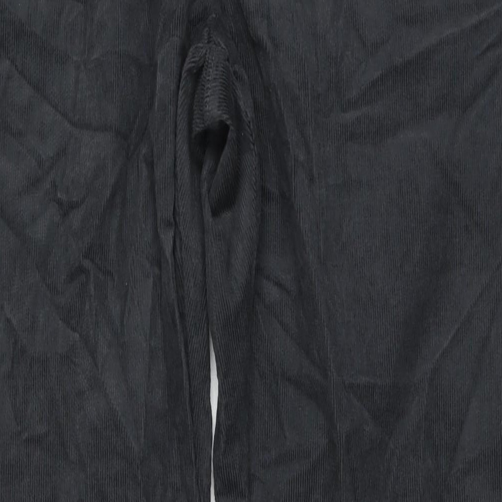 Marks and Spencer Mens Grey Cotton Trousers Size 44 in L33 in Regular Zip