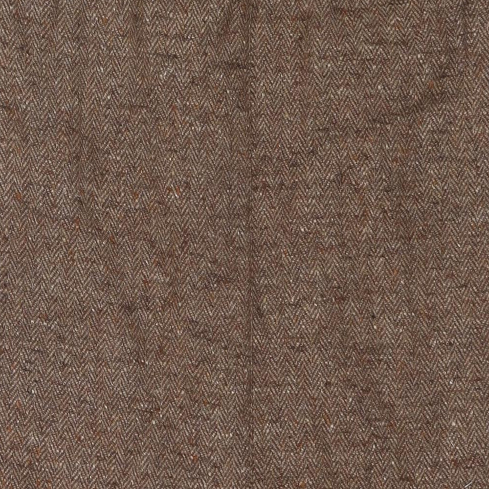 JFW Womens Brown Wool Maxi Skirt Size 14 Zip - Side Slit(s)