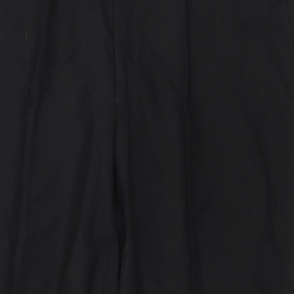 Marks and Spencer Mens Black Polyester Dress Pants Trousers Size 40 in L29 in Regular Zip
