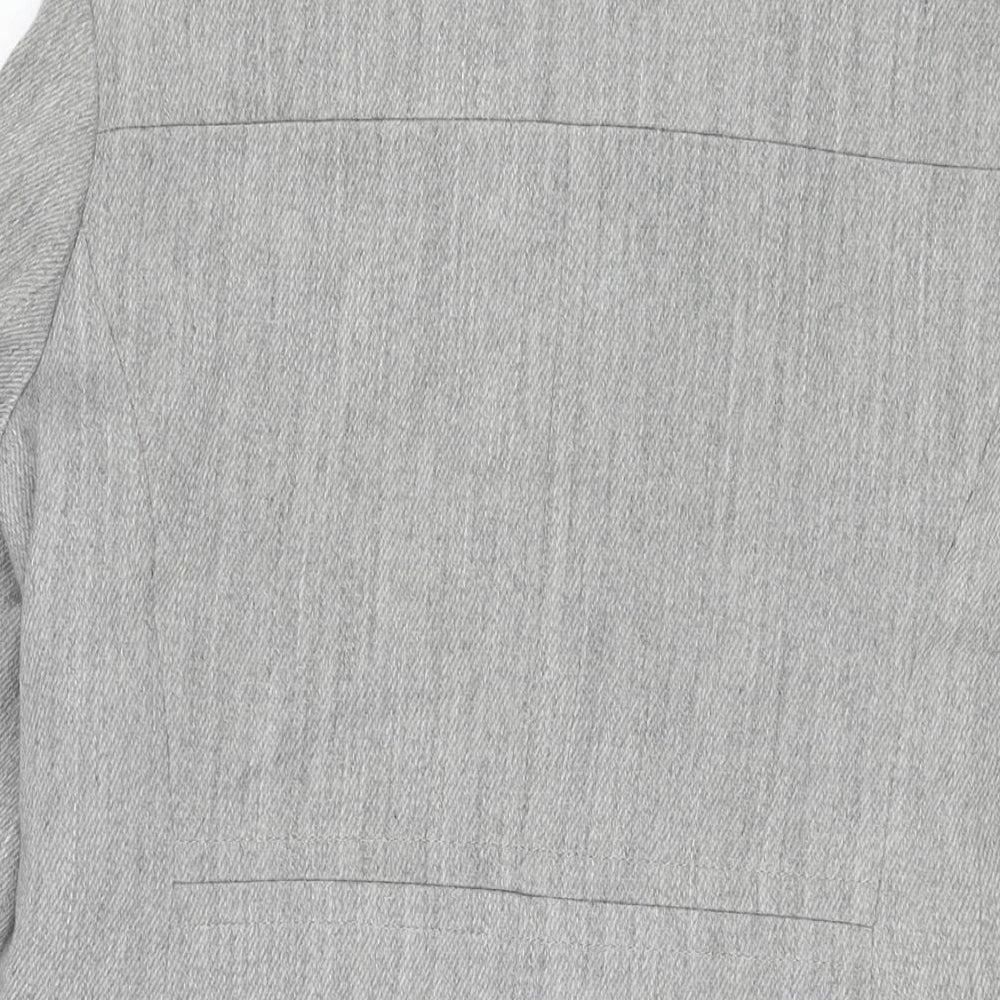 NEXT Womens Grey Overcoat Coat Size 14 Zip