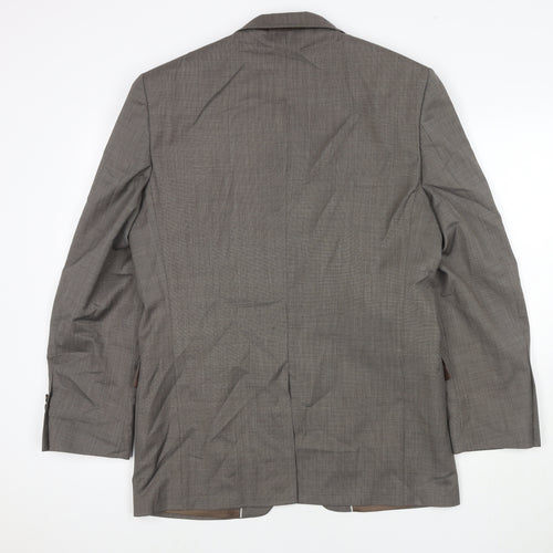 Marks and Spencer Mens Beige Polyester Jacket Suit Jacket Size 40 Regular