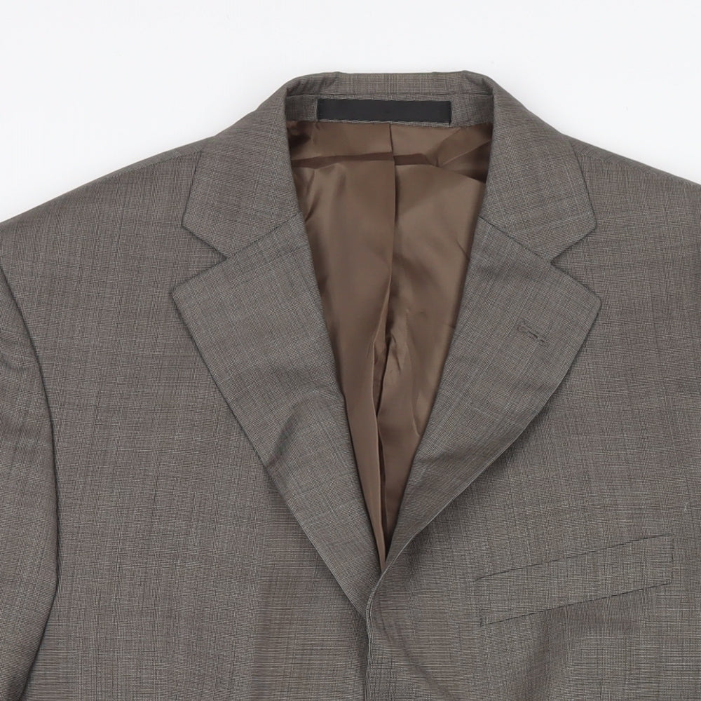 Marks and Spencer Mens Beige Polyester Jacket Suit Jacket Size 40 Regular