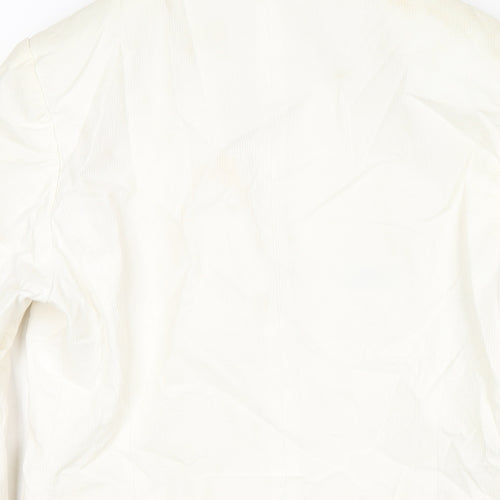 DAY Birger et Mikkelsen Womens White Geometric Jacket Size 12 Button
