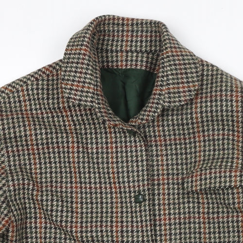Viyella Womens Beige Herringbone Jacket Size 10 Button