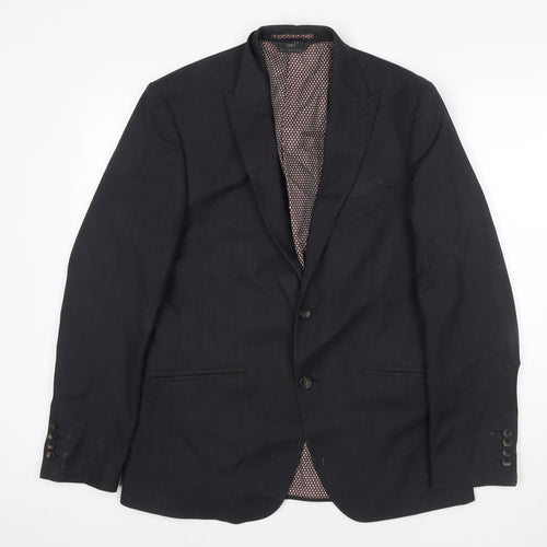 Marks and Spencer Mens Grey Polyester Jacket Suit Jacket Size 38 Regular