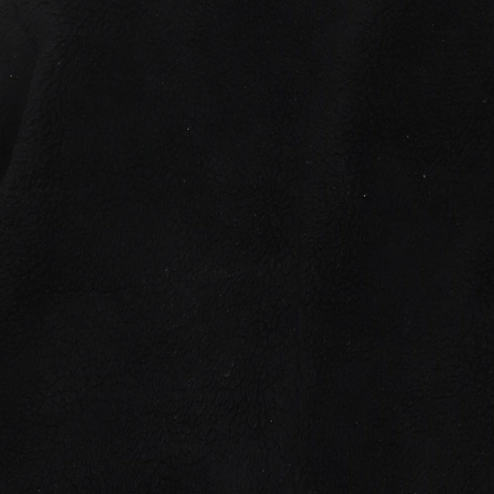 Boohoo Womens Black Overcoat Coat Size 18 Button