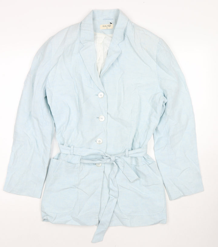 Kaliko Womens Blue Jacket Size 16 Button