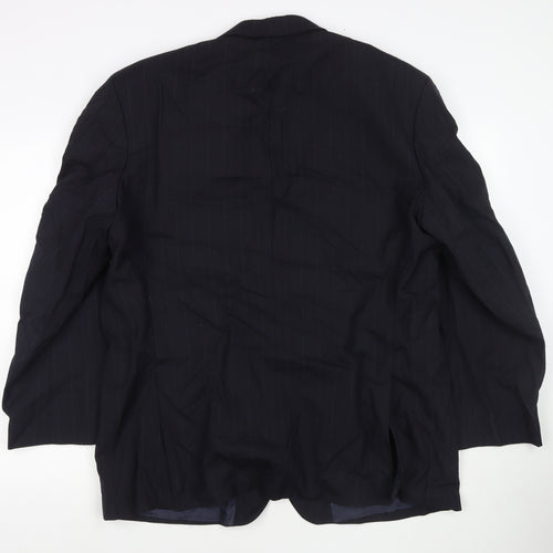 Marks and Spencer Mens Black Wool Jacket Suit Jacket Size 46 Regular