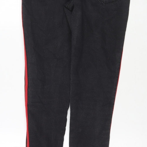 Sinsay Womens Black Cotton Skinny Jeans Size 10 L29 in Regular Zip