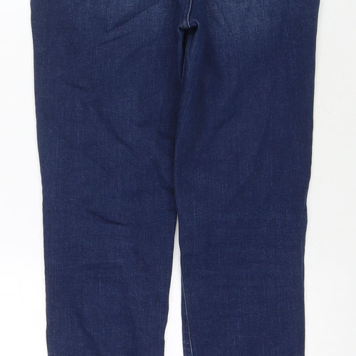 Flying Monkey Womens Blue Cotton Straight Jeans Size 30 in L29 in Regular Zip