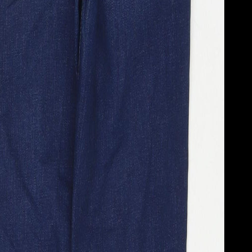 Flying Monkey Womens Blue Cotton Straight Jeans Size 30 in L29 in Regular Zip