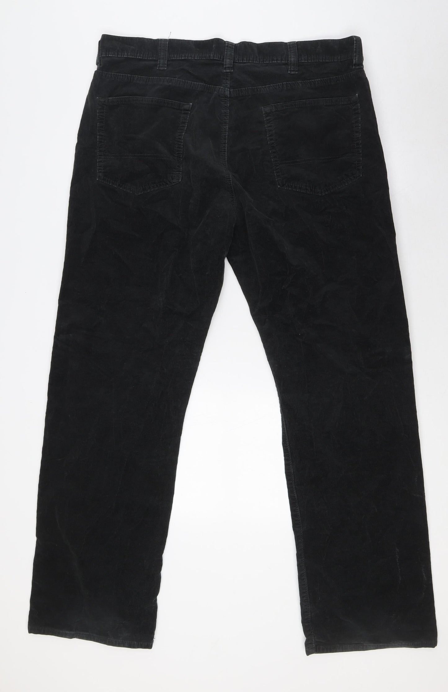 Kirkland Mens Green Herringbone Cotton Cargo Trousers Size 38 in L32 in Regular Zip