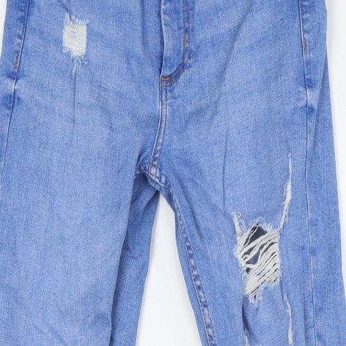Denim Co Womens Blue Cotton Skinny Jeans Size 10 L29 in Regular Zip