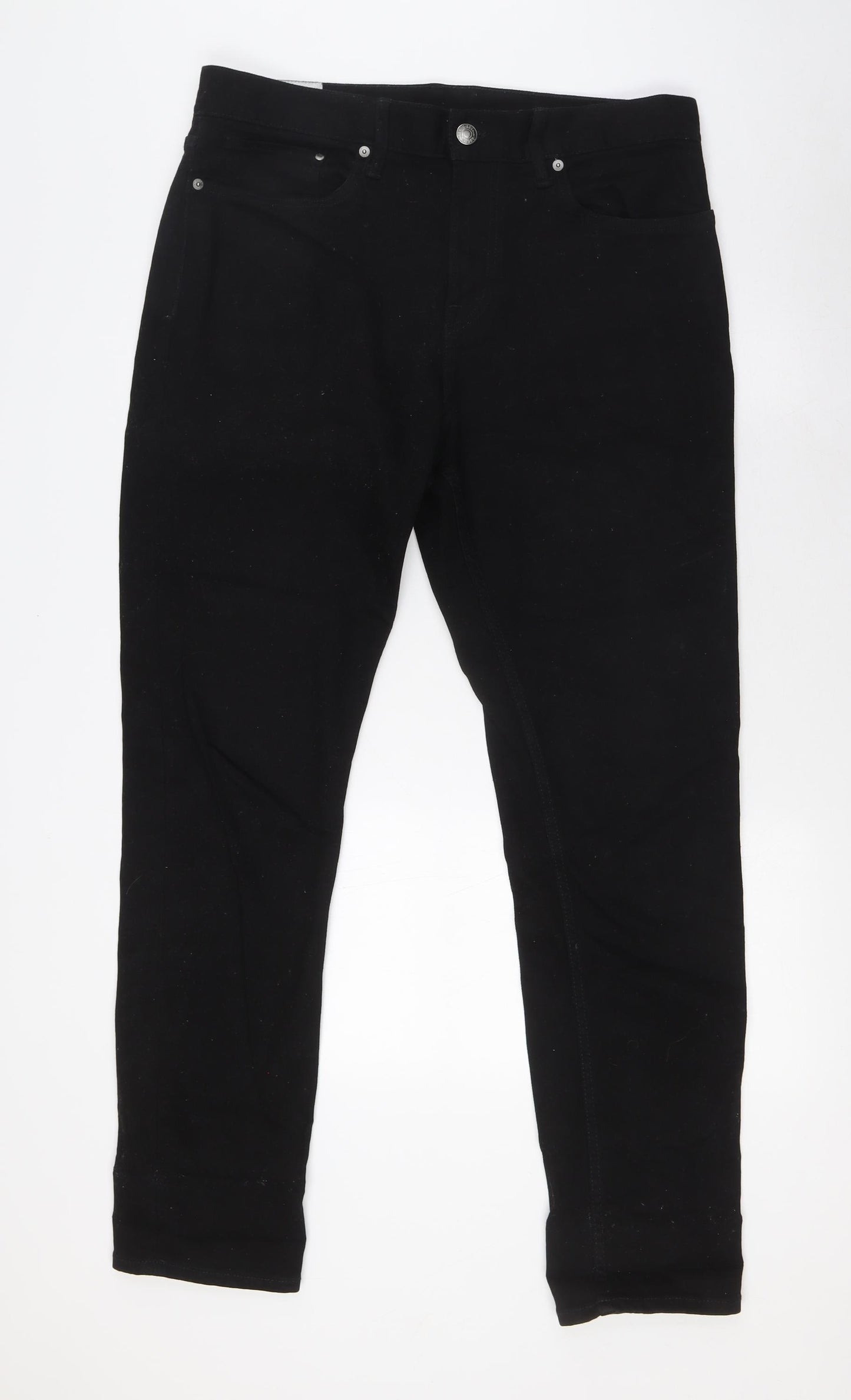 H&M Mens Black Cotton Skinny Jeans Size 34 in L31 in Slim Zip