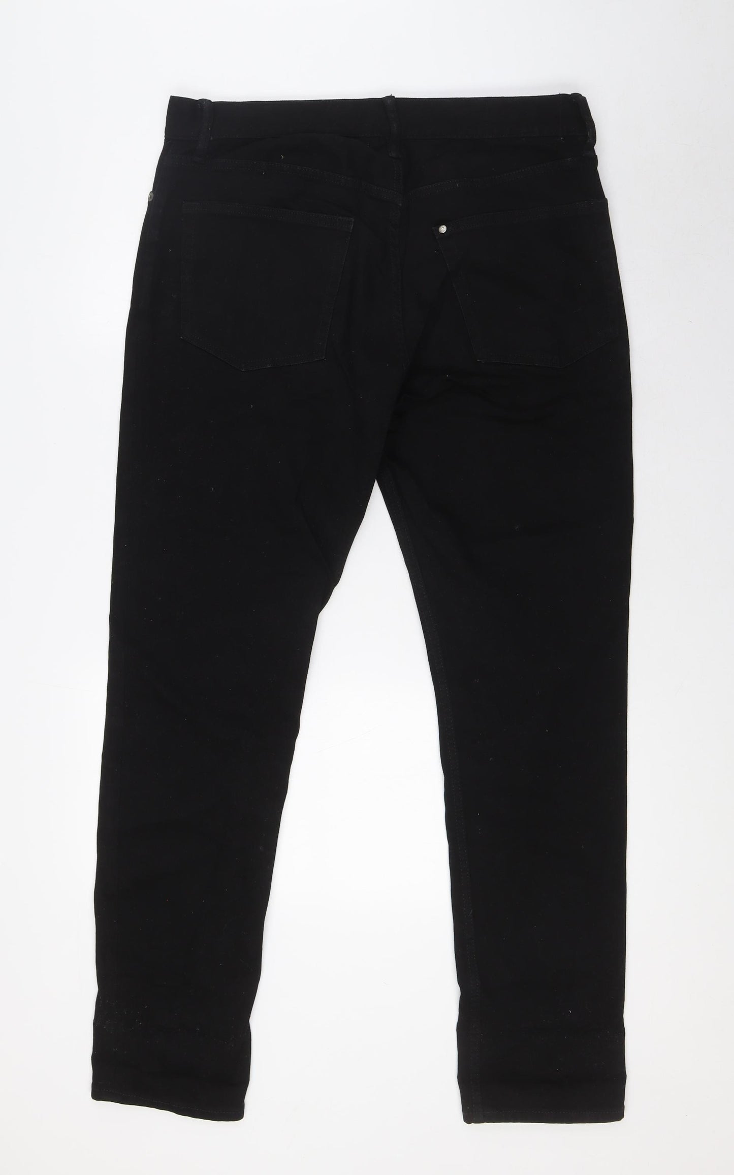 H&M Mens Black Cotton Skinny Jeans Size 34 in L31 in Slim Zip